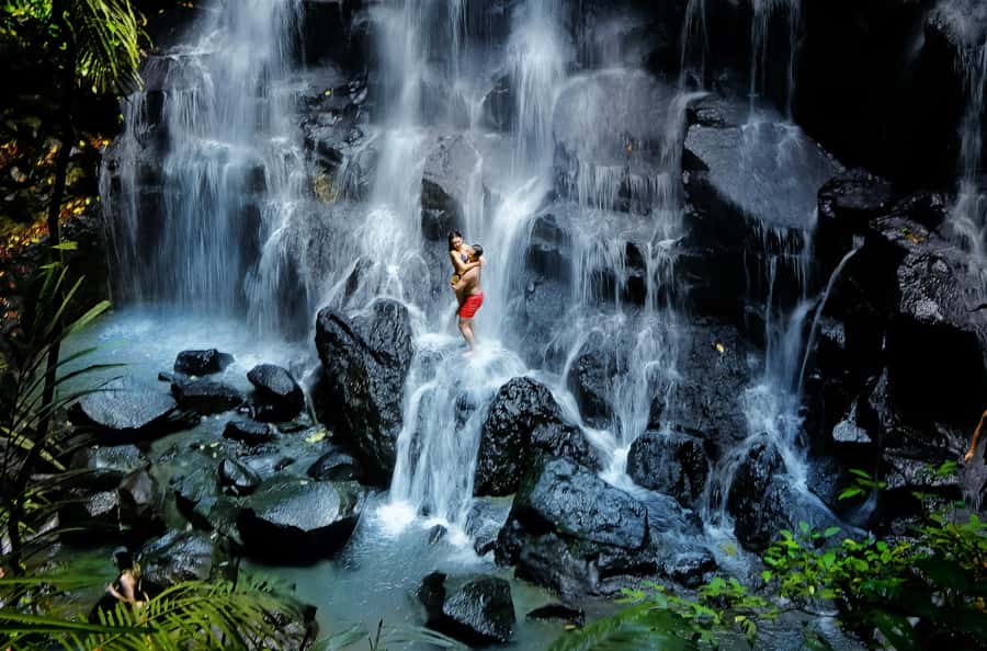 Ubud: Rice Terrace, Holy Water Temple & Waterfalls Trek Tour - Tibumana Waterfall: the best place to cool off