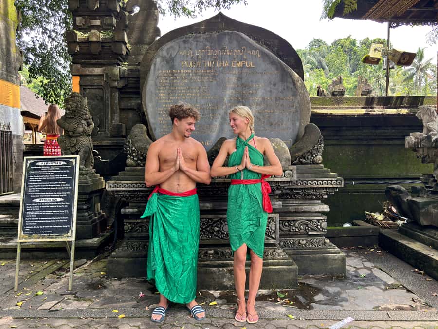 Ubud: Waterfalls, Water Temple & Rice Terraces Private Tour - Tirta Empul and the meaning of holy water